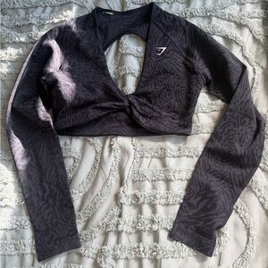 Gymshark Adapt animal print top